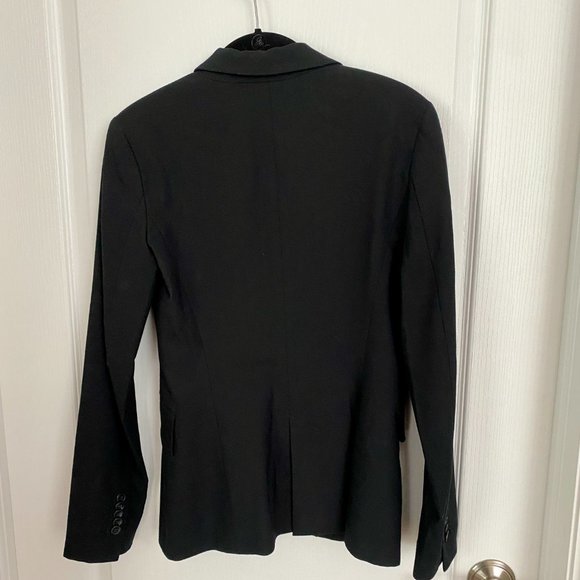 Zara Black Single Breasted One Button Blazer Size 4 - Picture 2 of 13